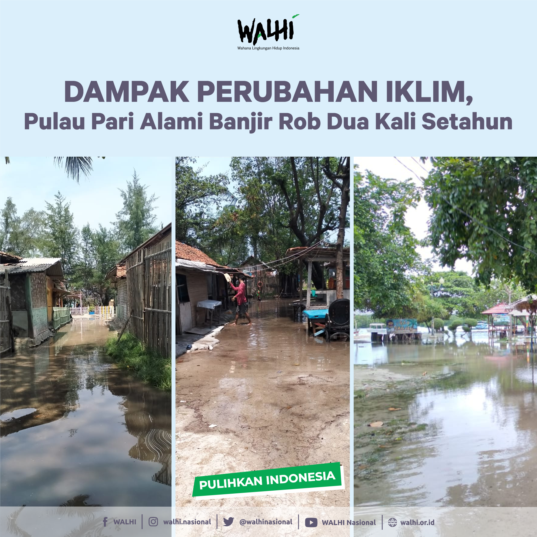 Dampak Perubahan Iklim, Pulau Pari Alami Banjir Rob Dua Kali Setahun